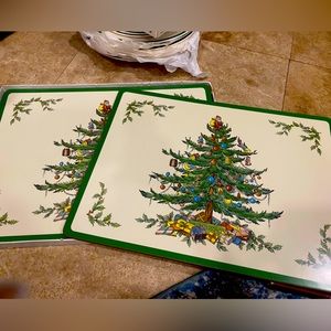 Spode Christmas Tree set of 4 placemats